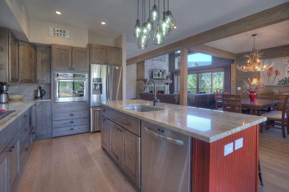 Fully stocked kitchen