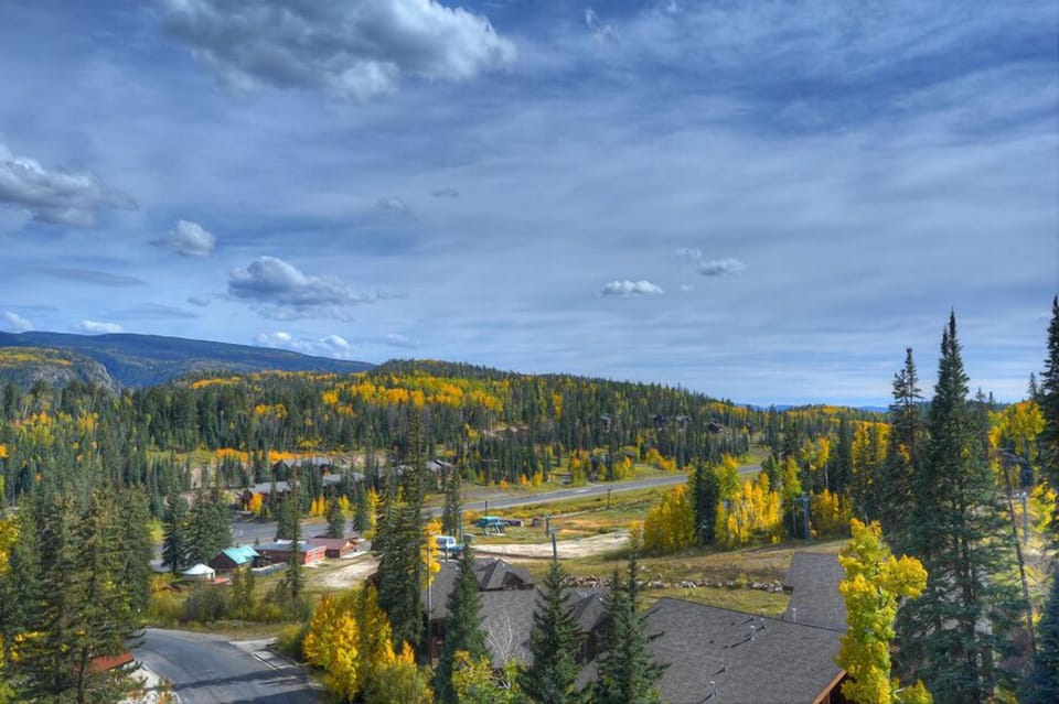 Amazing early fall views from the deck