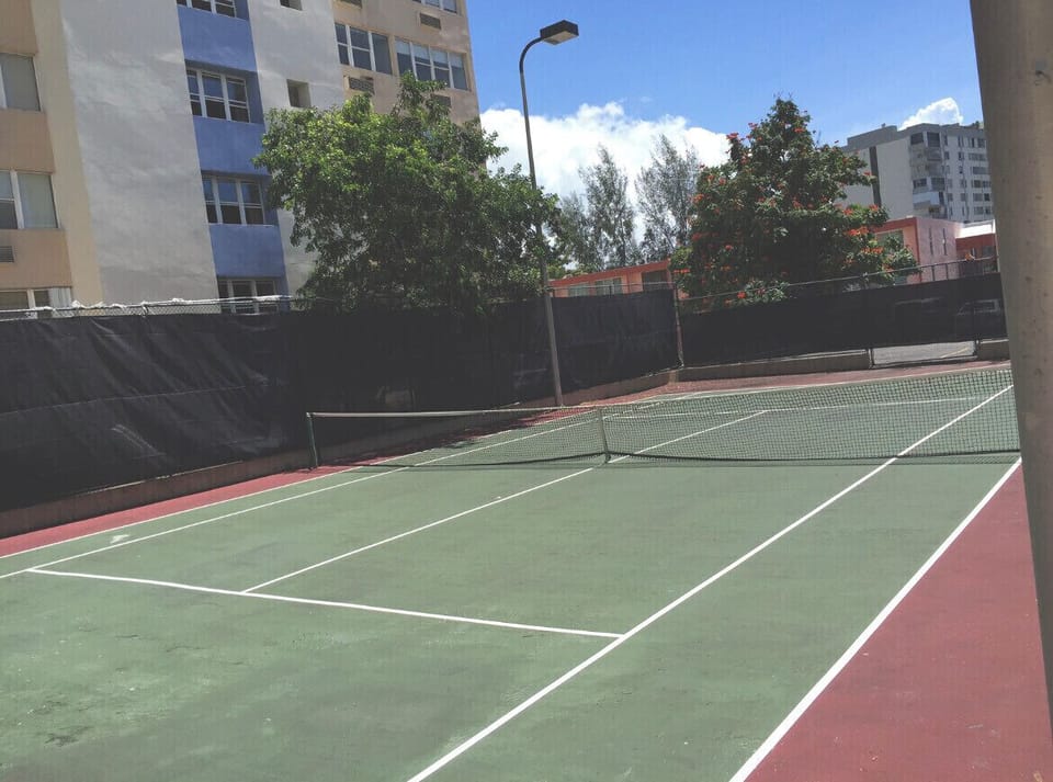 Tennis courts recently remodeled 