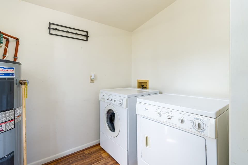 Our cabin has a washer and dryer that can be used
