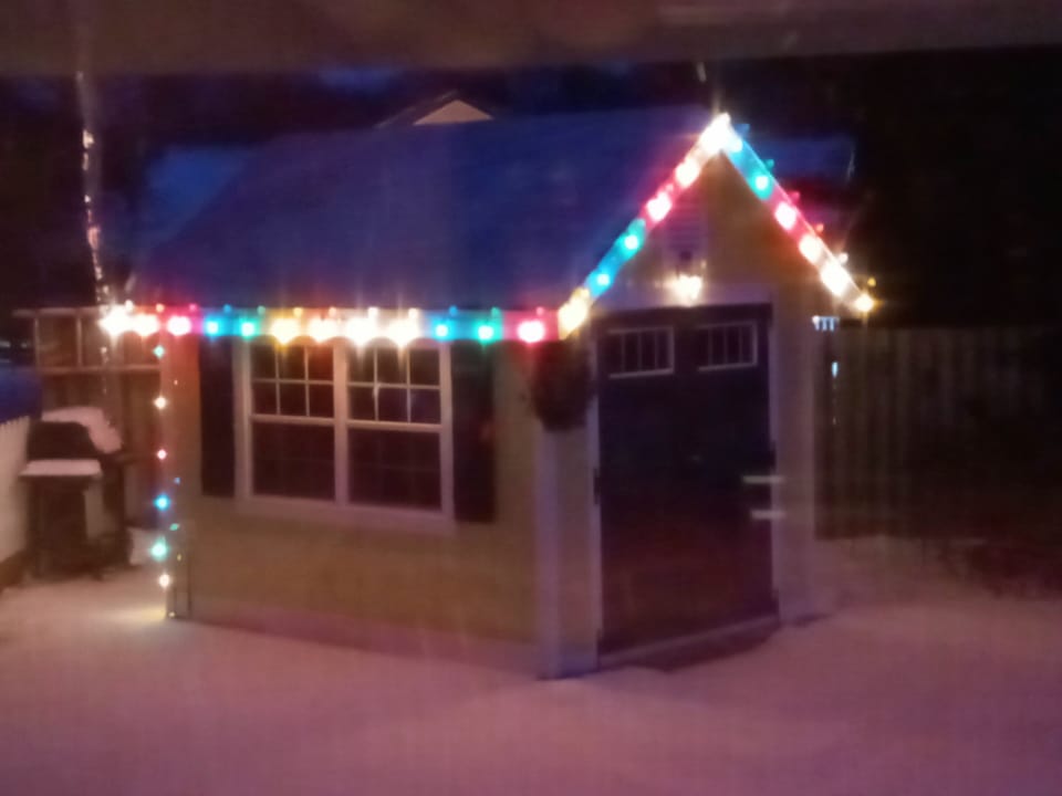 Christmas Tool Shed for safe storage during your stay