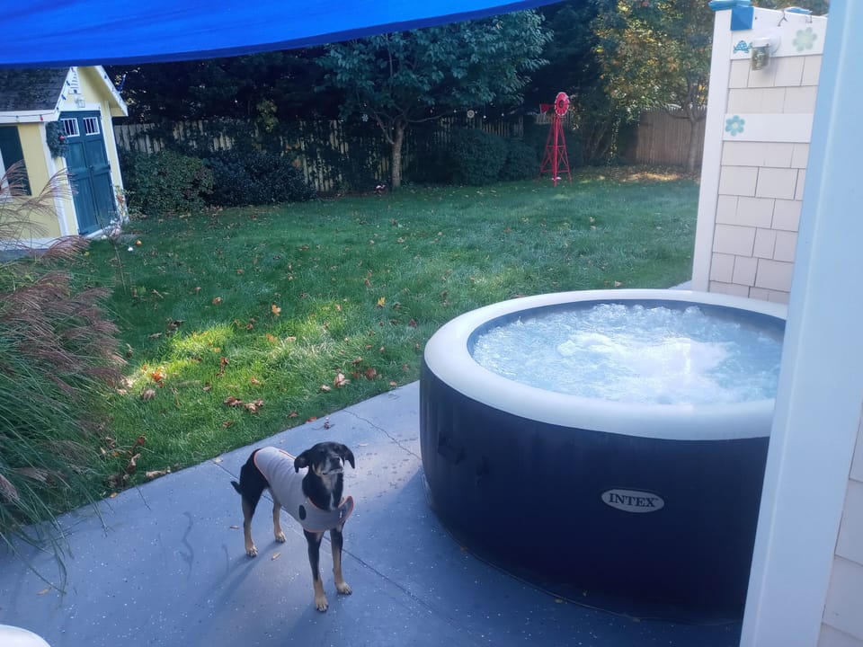 Hot Tub on patio
