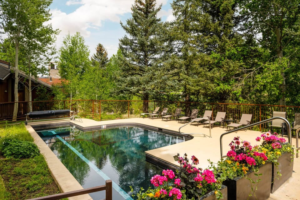 The pool, with lap lanes and shallow area, has something for every vacationer.