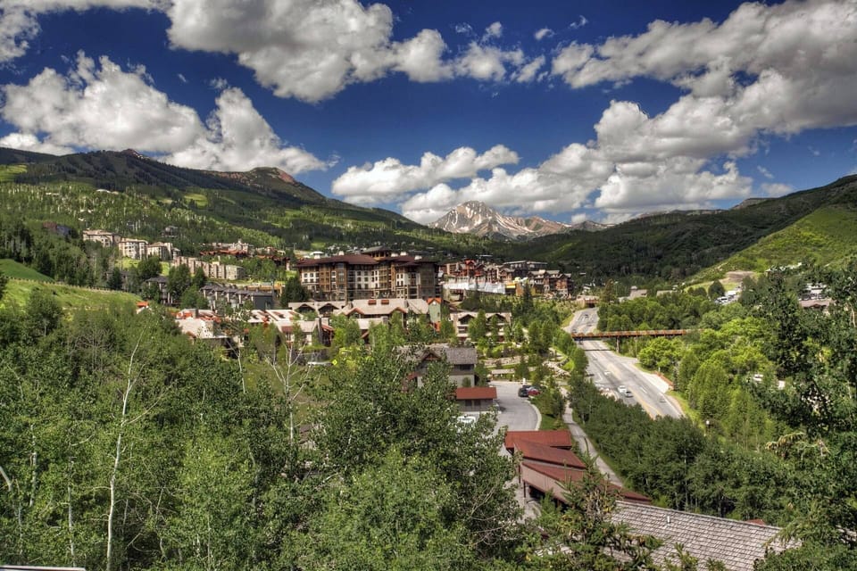The ski area and impressive Mount Daly are incredible to see out your windows!