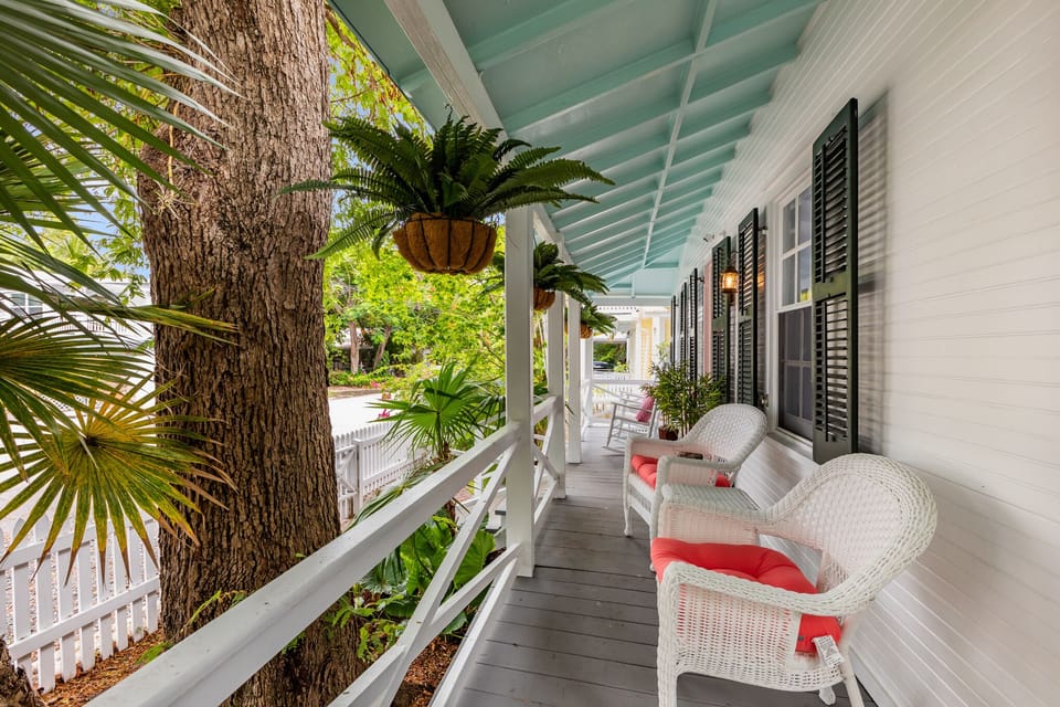 Quaint front porch