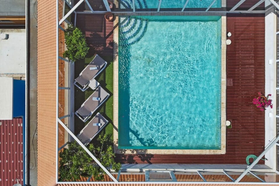 Penthouse floor plan on 2 levels
