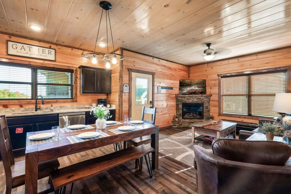 Open concept living room and kitchen
