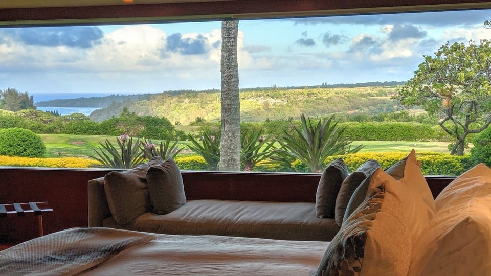 Bay View from master bedroom bed
