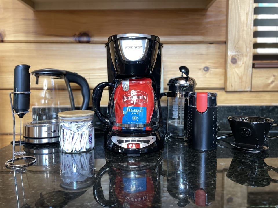 Coffee bar for the barista in the group