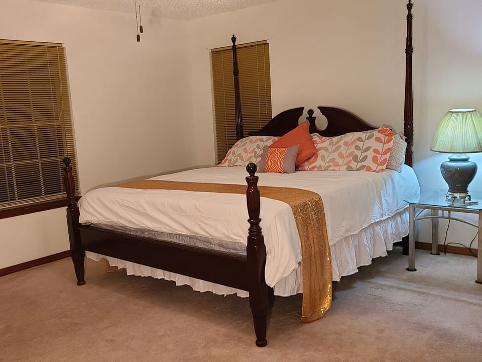 Bedroom 1 - King bed with a TV