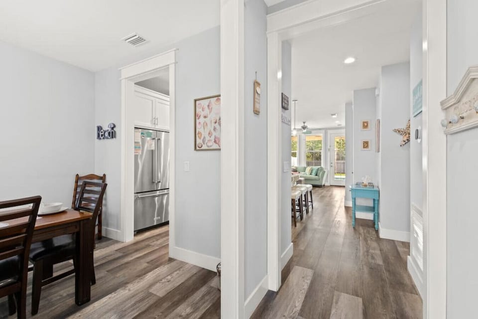 Entryway, with beachy vibes throughout the whole house!
