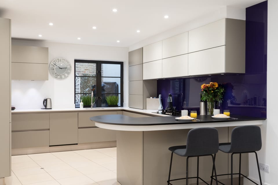 Open plan kitchen