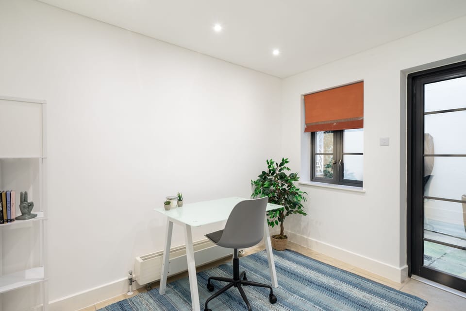 Office / Study leading out to patio
