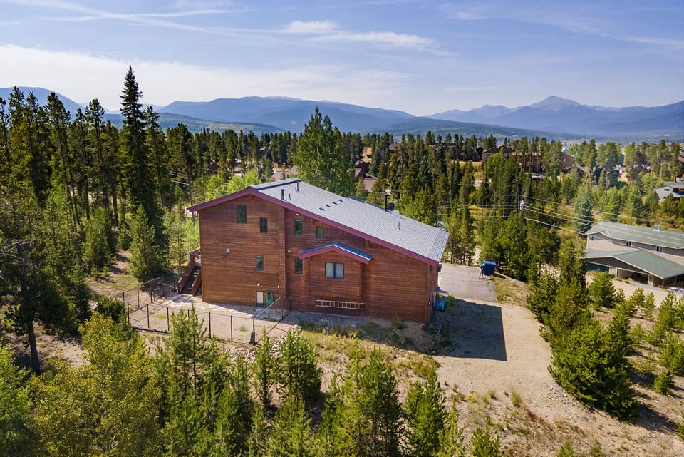 Back of house - home is on one private acre