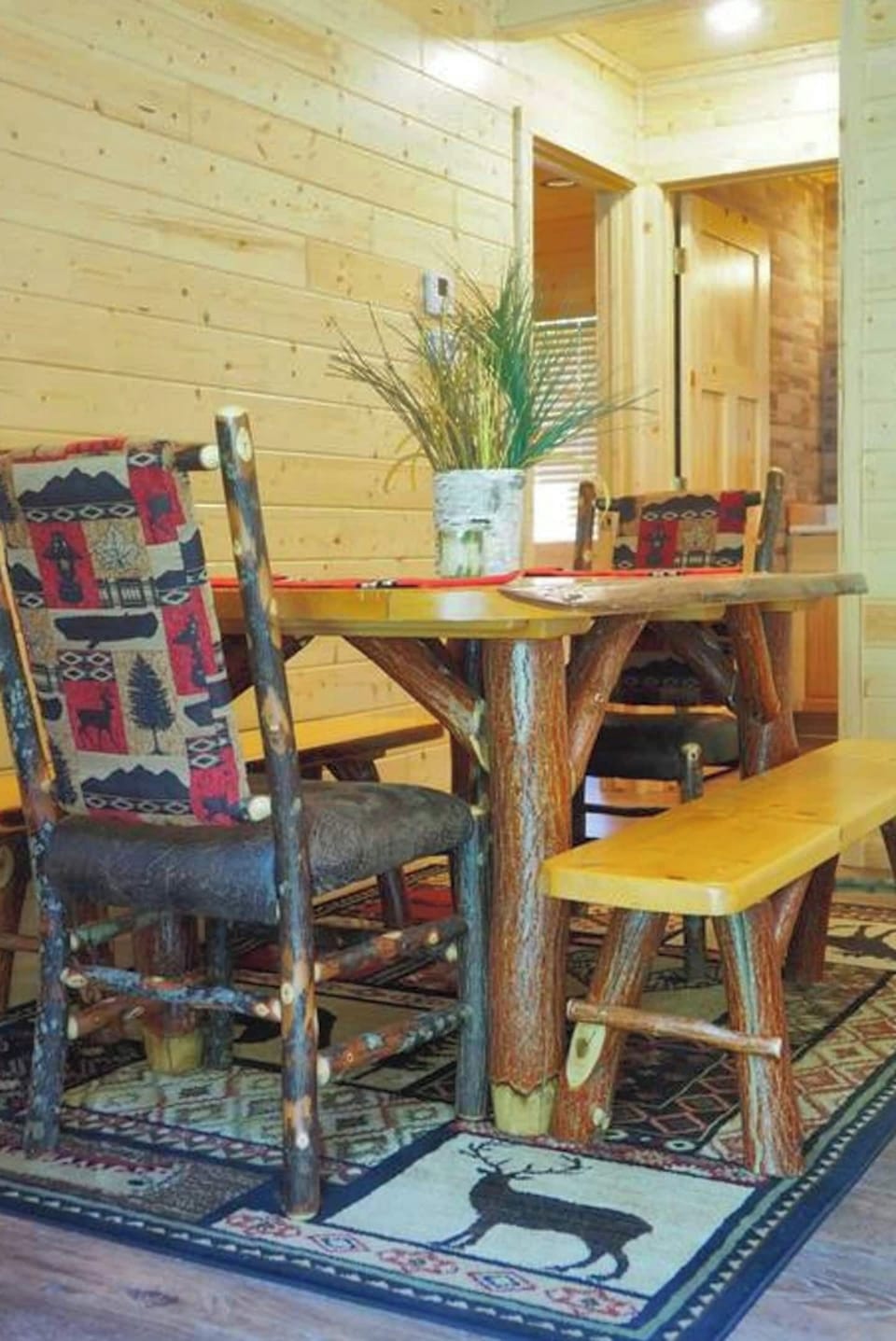 The dining area flows right into the living room and kitchen, making for the perfect setting to reconnect with family & friends.