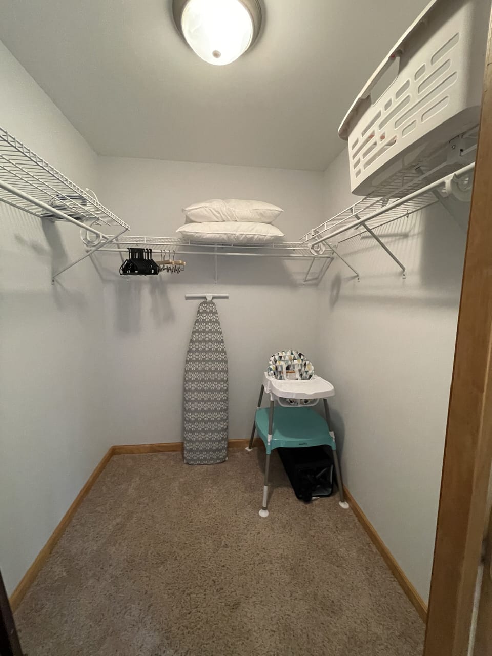 Downstairs bedroom walk in closet 