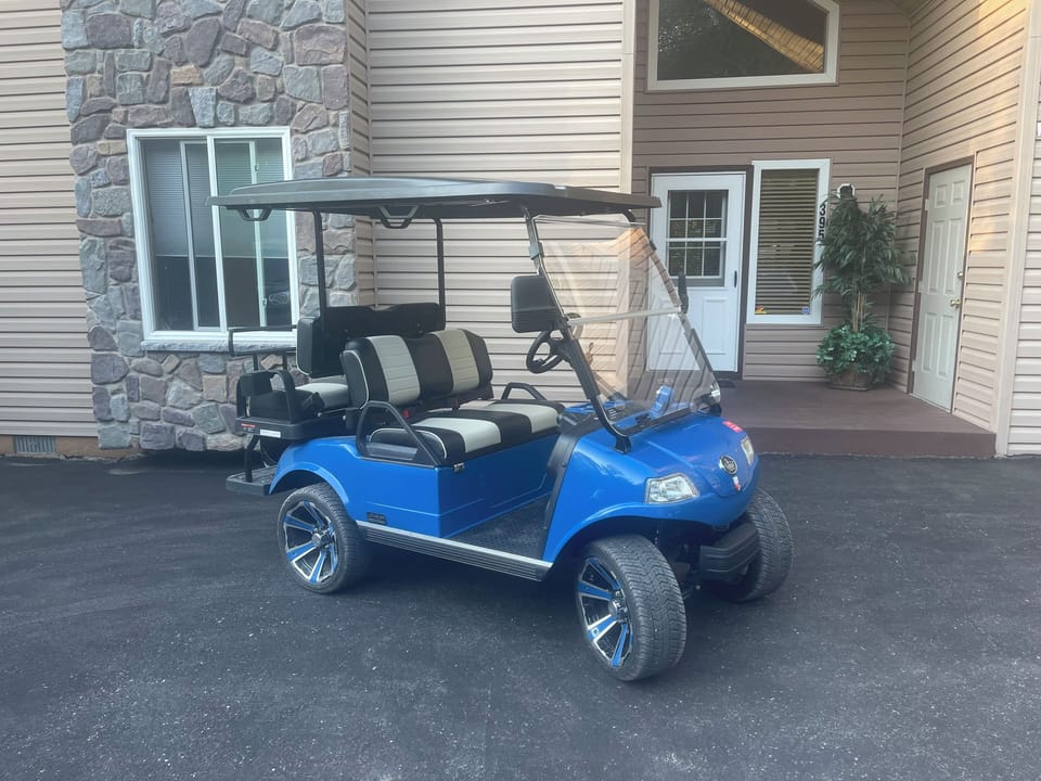 Enjoy Evolution electric Golf Cart during summer season ☀️