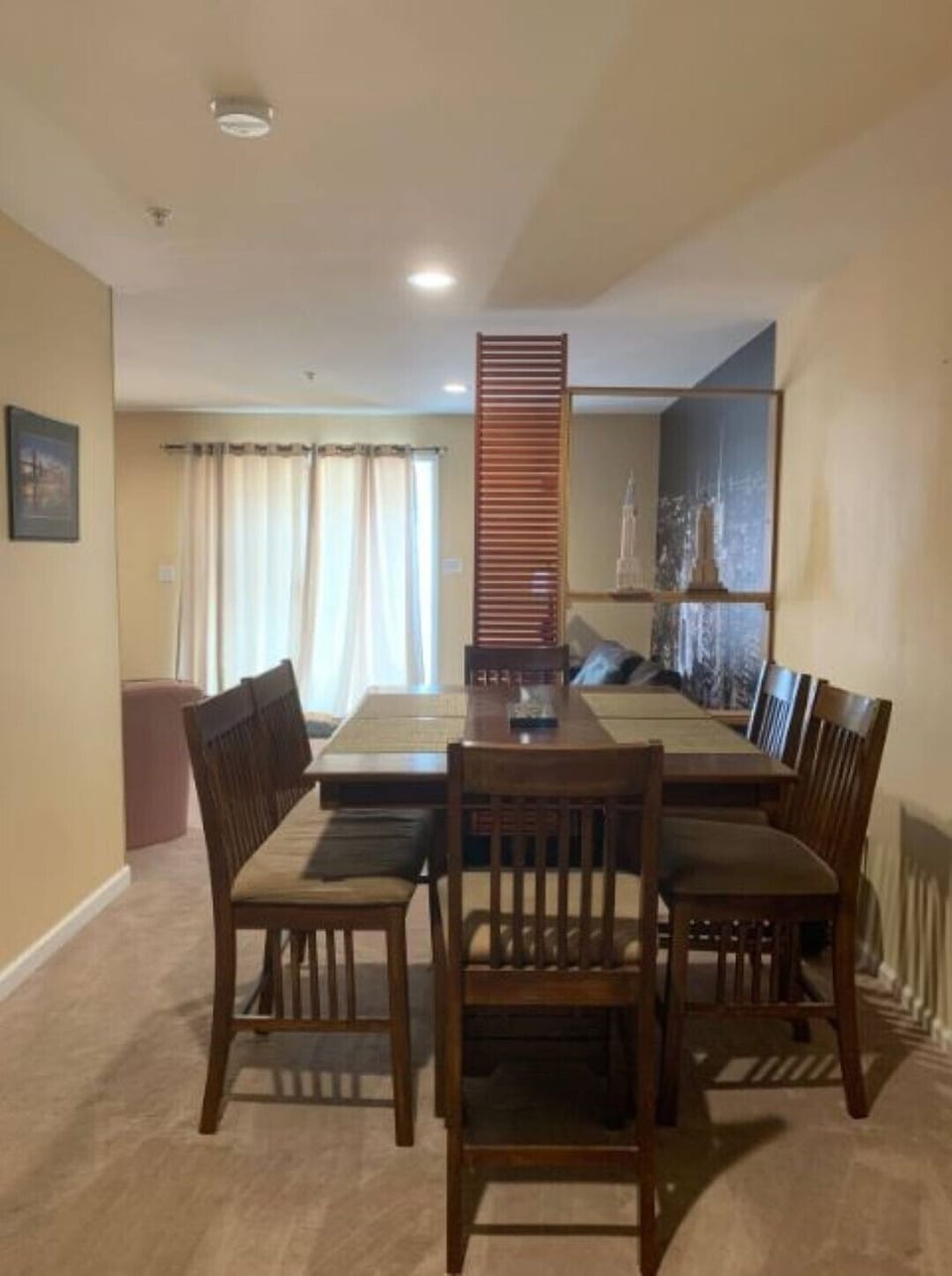 Dining Area Looking at the Living Room 