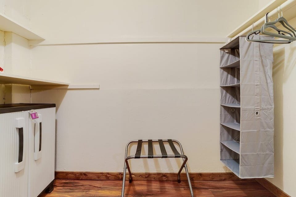 Walk in closet with plenty of space.
