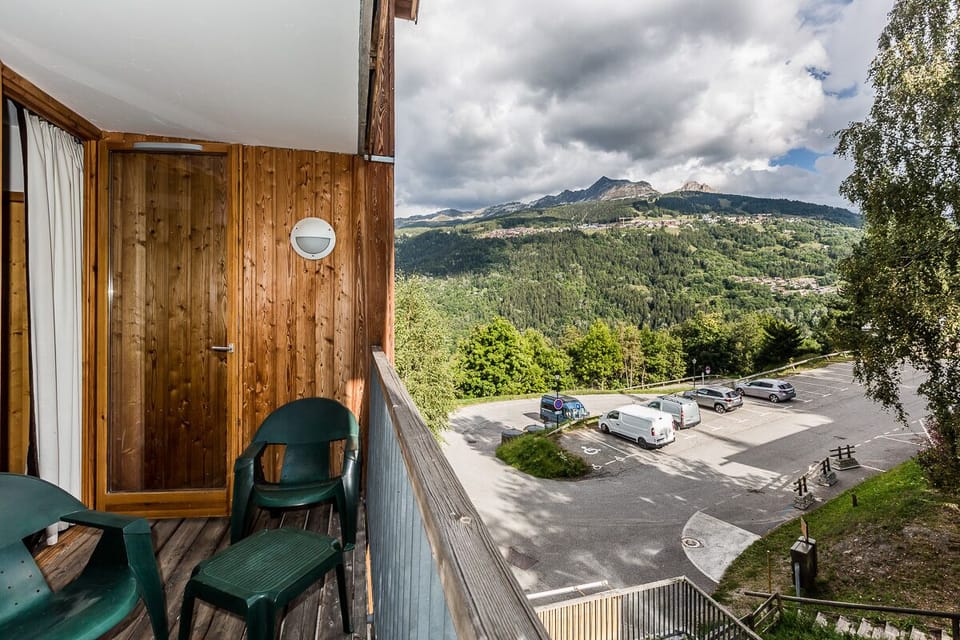 View to Les Arcs from the balcony