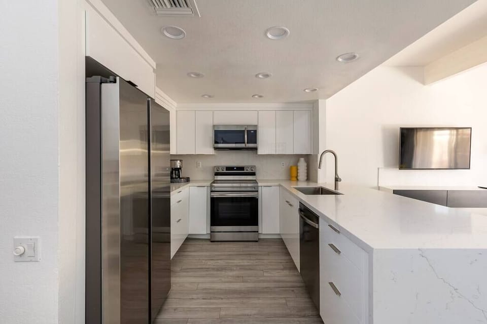 kitchen with stainless steel appliances (1)