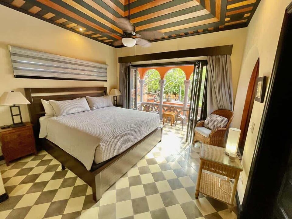 Master Bedroom on second level, King size bed