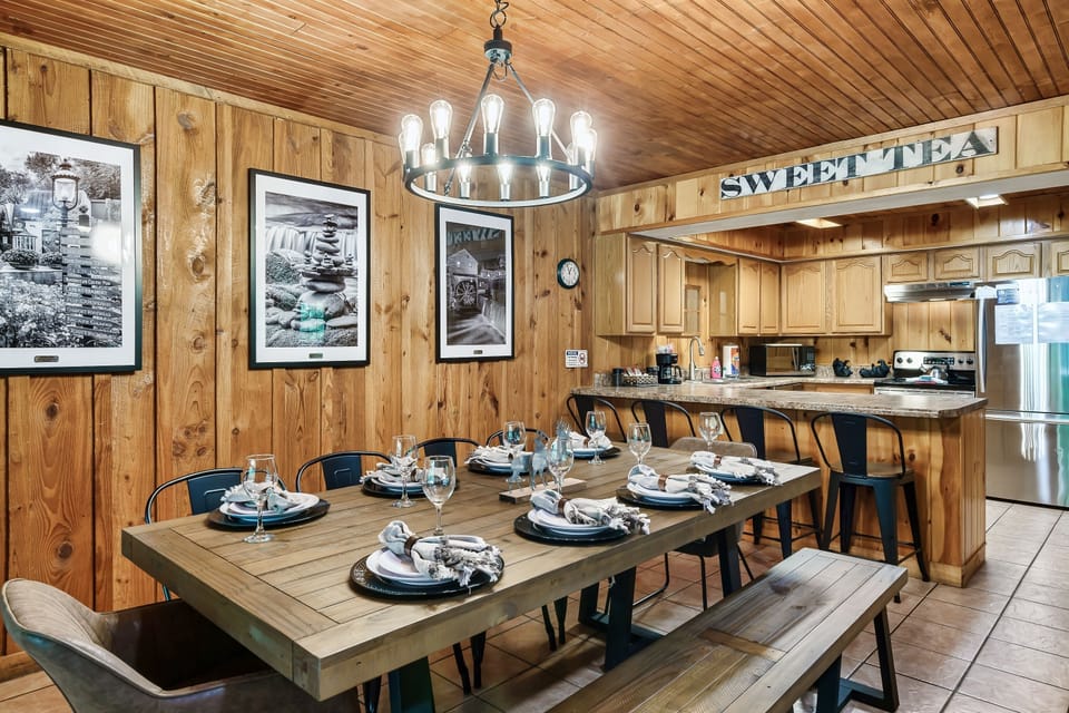 Gather around the table for food and share some laughs