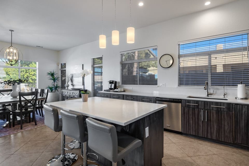 Open Kitchen and Dining Area