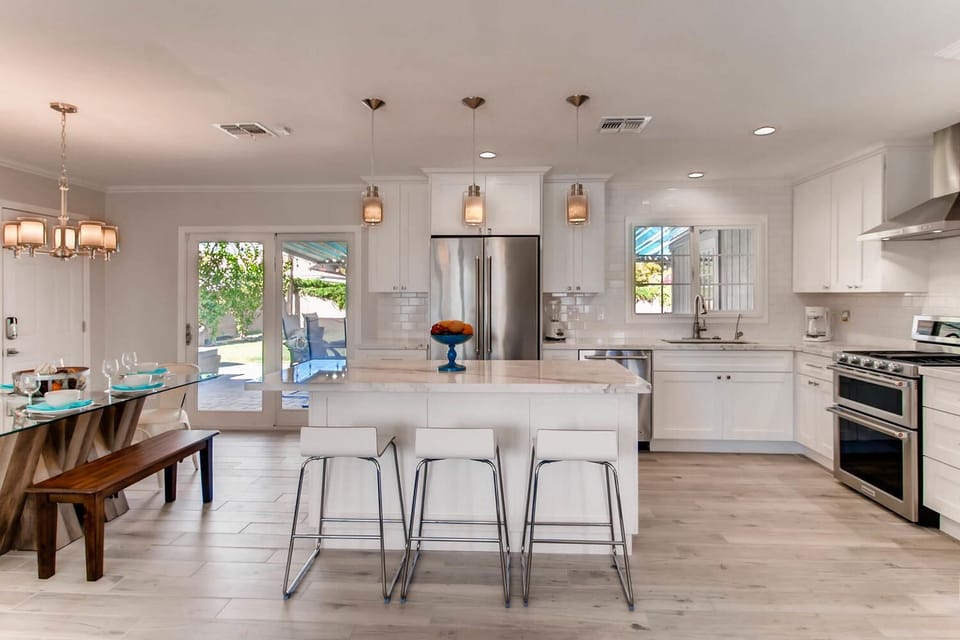 Kitchen and dining area
