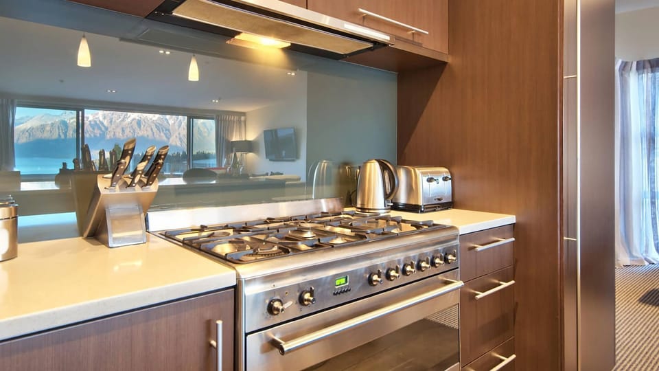 Large 900mm Electric stove with gas cooktop