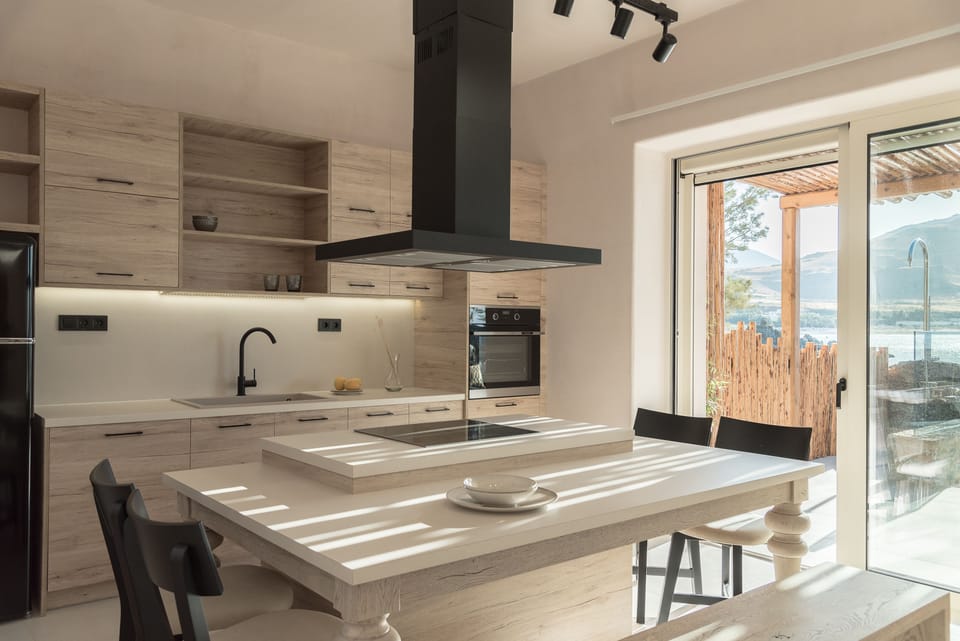 A fully equipped kitchen for culinary wonders. 