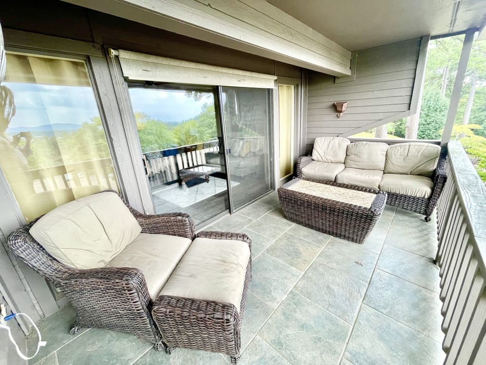 Balcony views w/ furniture