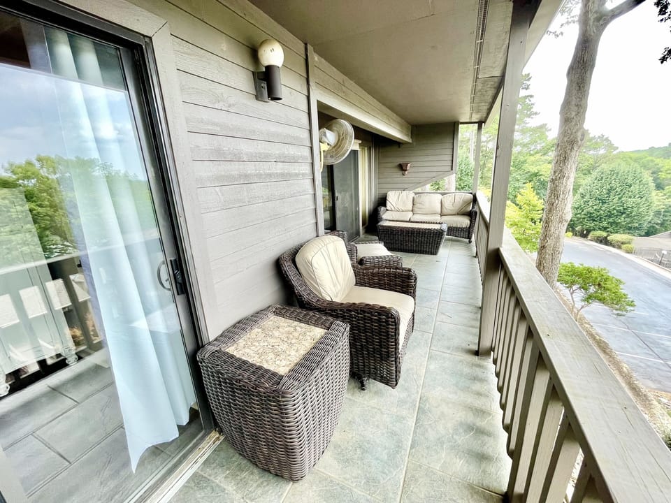Balcony views w/ furniture