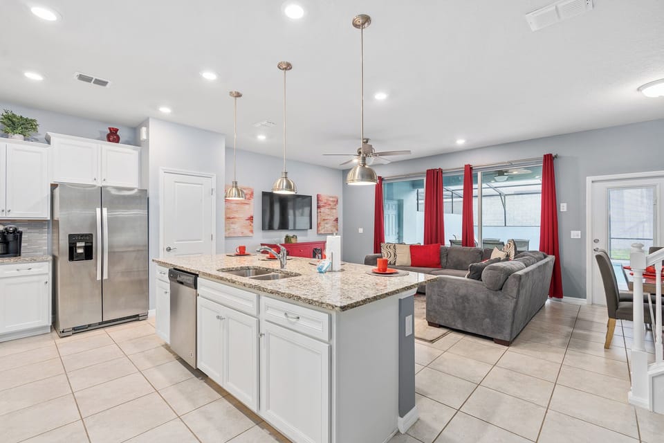 Fully stocked kitchen