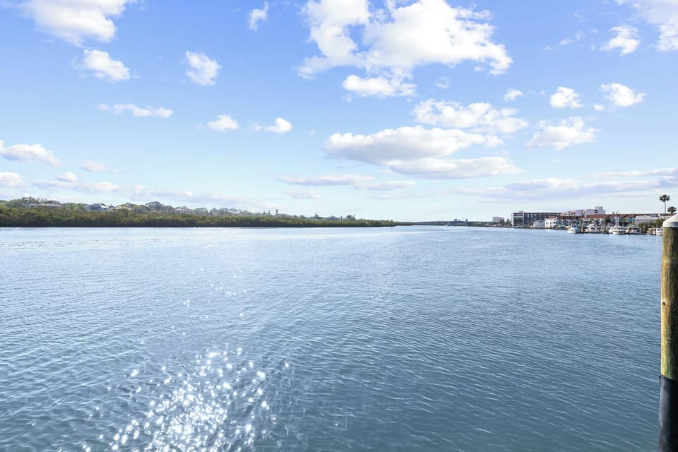 Directly on the Intracoastal Waterway, which leads to the Gulf of Mexico/America!
