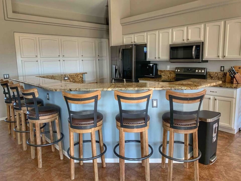 Big kitchen to cook all your favorite meals and host dinners.
