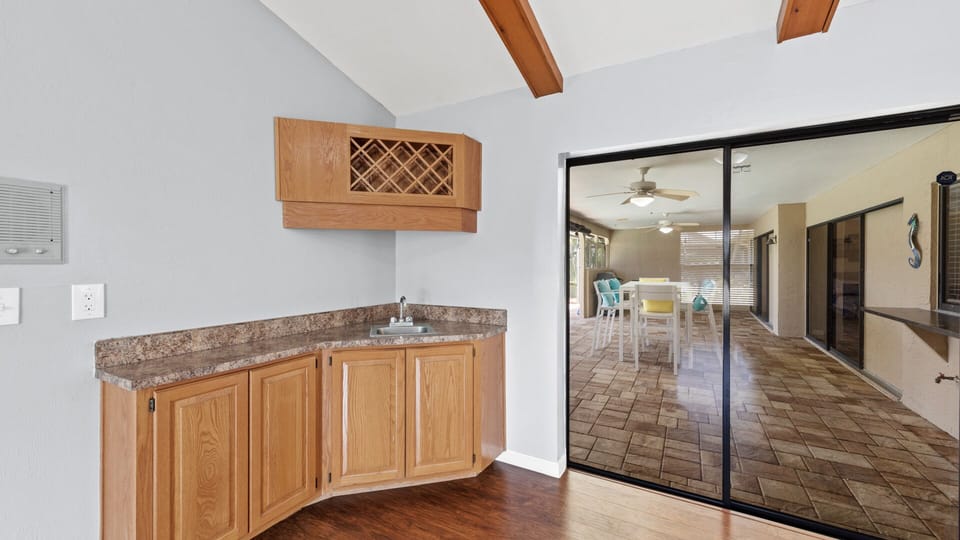 Pool access from family room