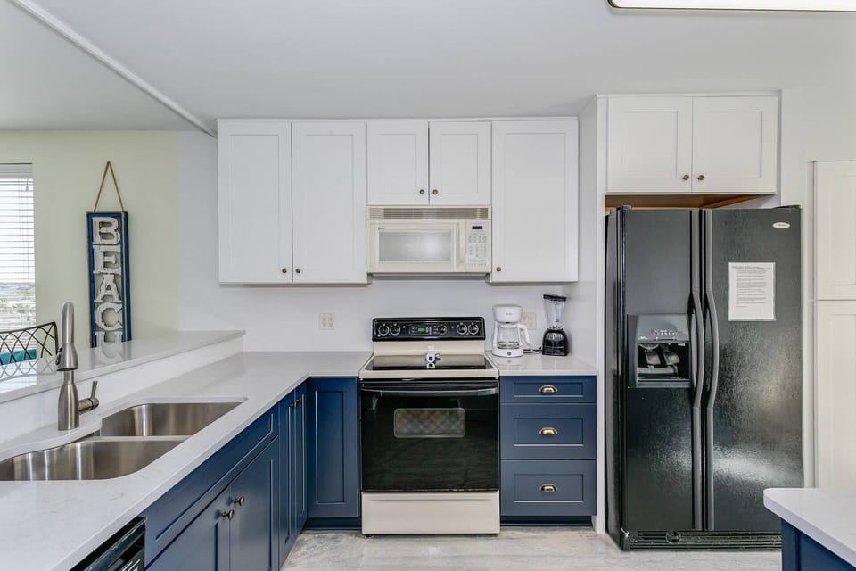 Fully equipped, full size kitchen has everything you need for your vacation