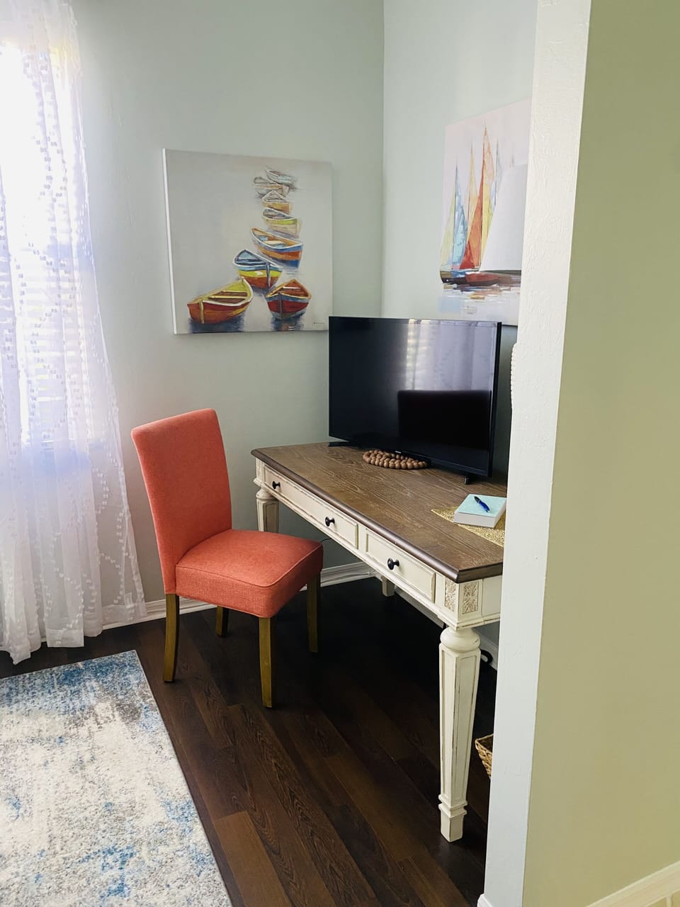 Dedicated office space.
