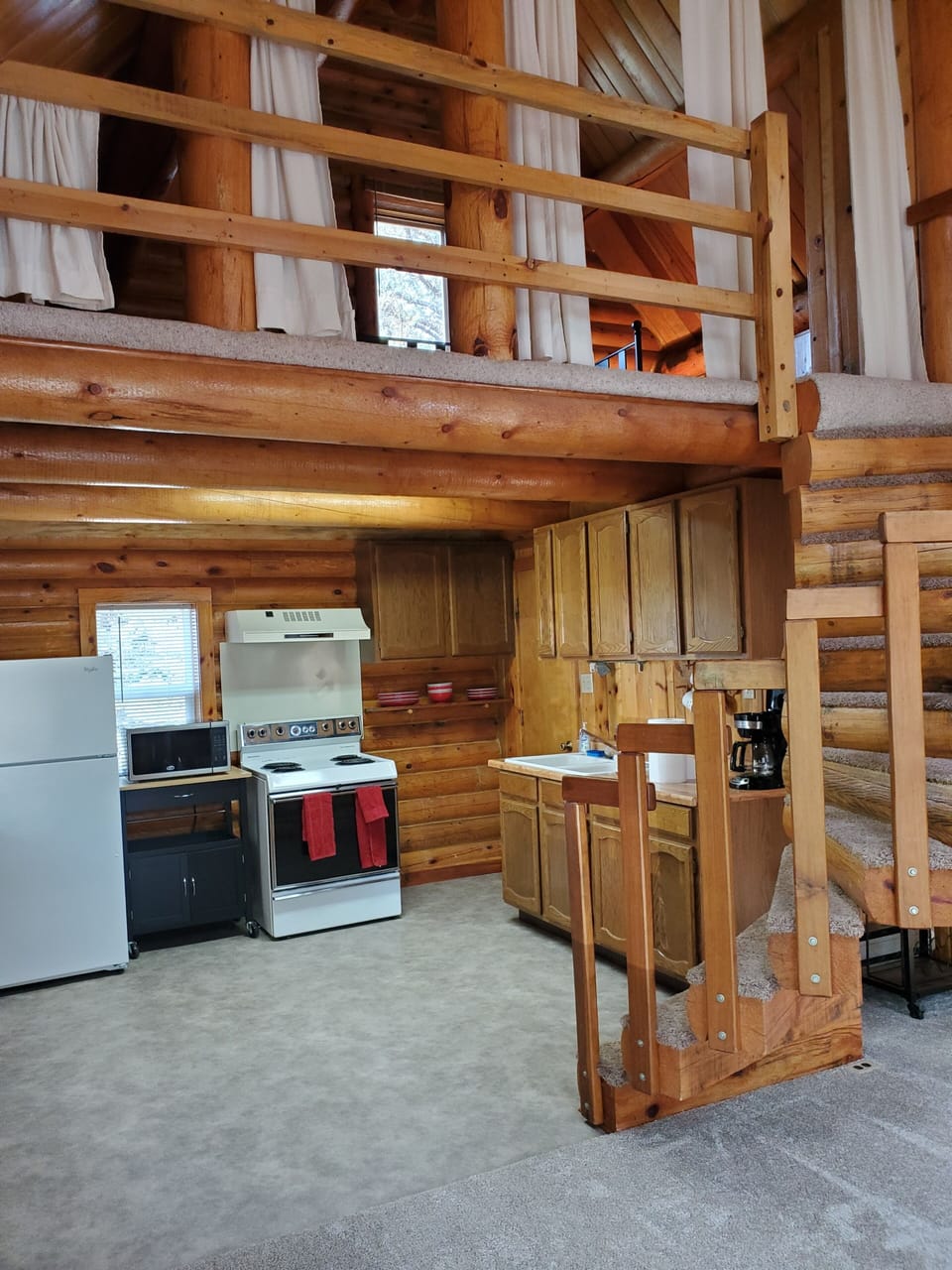 Kitchen and loft view
