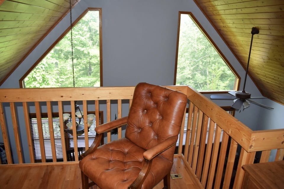 Seating in loft work area