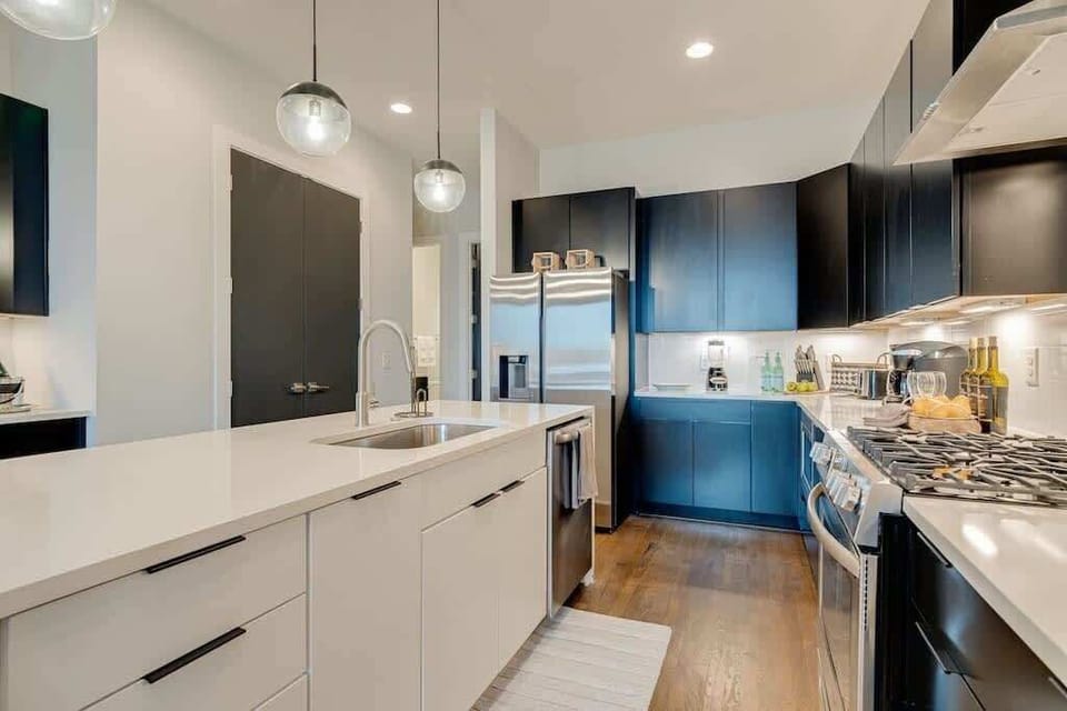 Well-appointed kitchen with modern appliances and all the essentials needed for cooking, dining, and entertaining.