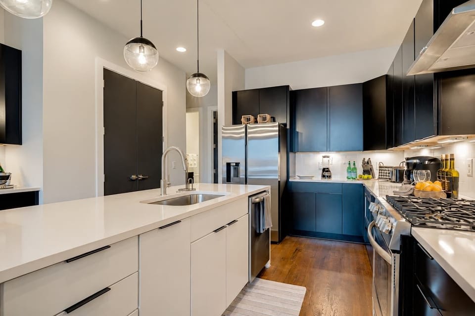 Well-appointed kitchen with modern appliances and everything needed for cooking, dining, and entertaining.