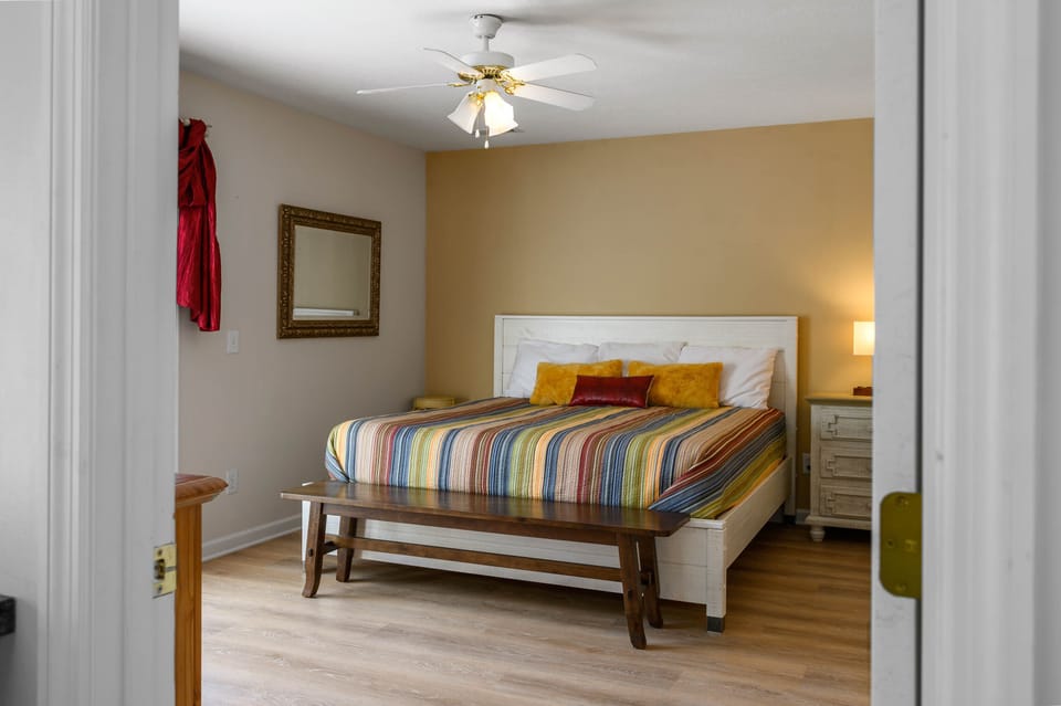 King Bed in Master Bedroom