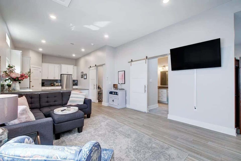 Living room with flat screen TV. 