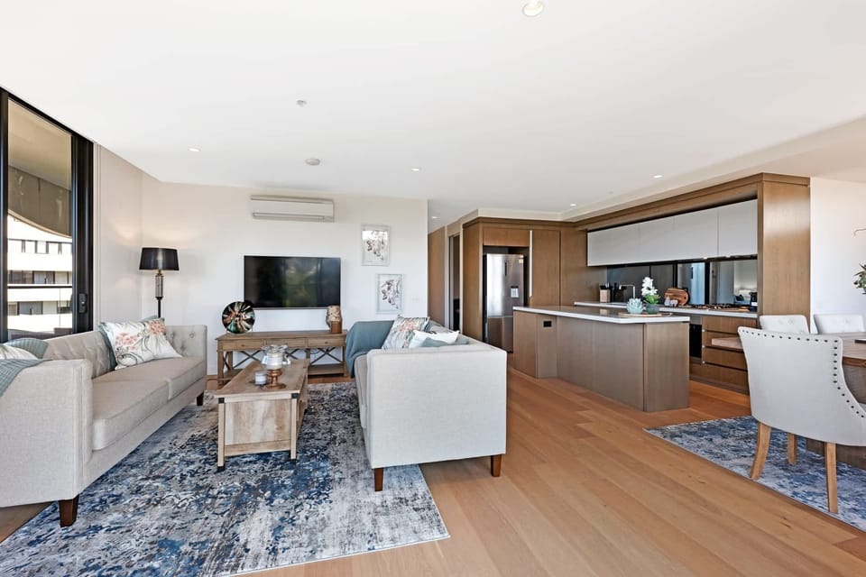 Full view of the living room. Be entertained with your favorite TV show.