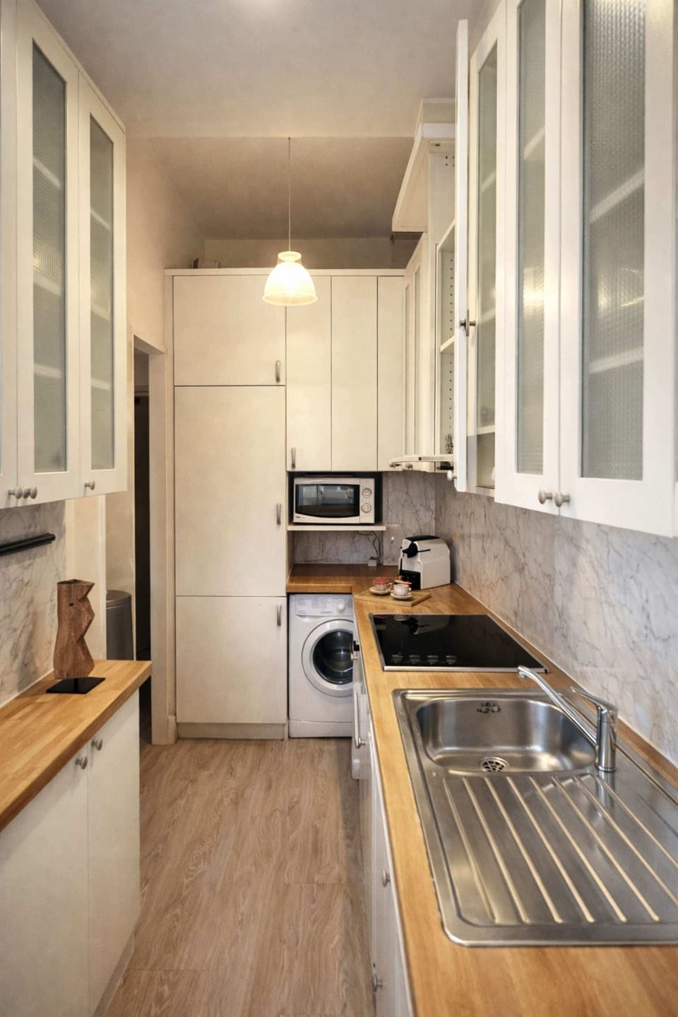 Parisian Kitchen with All Essentials & Washing Machine