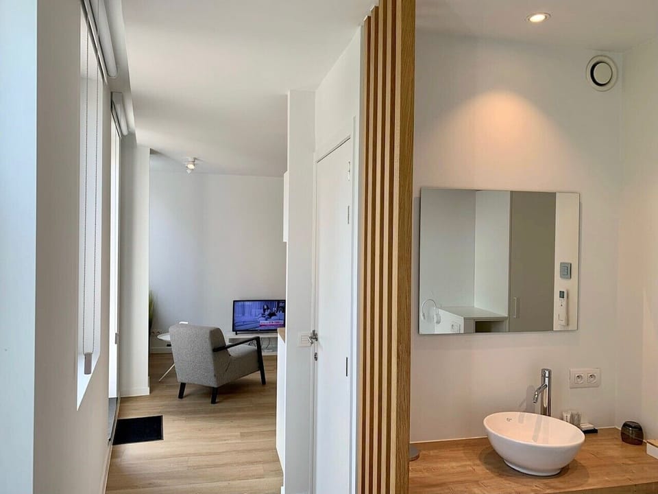 Deluxe Studio, 1 Twin Bed | Bathroom | Shower, free toiletries, hair dryer, bathrobes