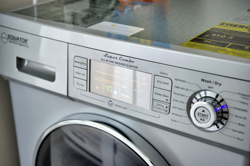 In room washer & dryer combo machine