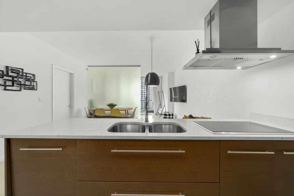 Kitchen and living room!